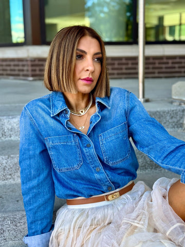 Jeanie Denim Shirt - theClothesRak